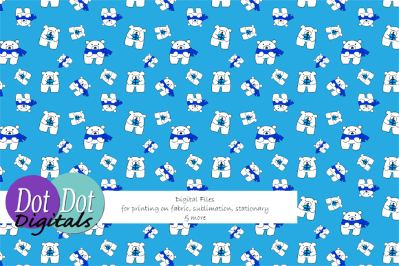 Beary Cute Polar Bear Seamless Repeat