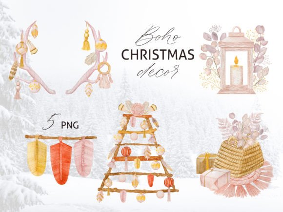 Boho Christmas Tree Decor