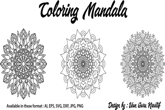 Coloring Mandala 014: A Versatile Design Asset