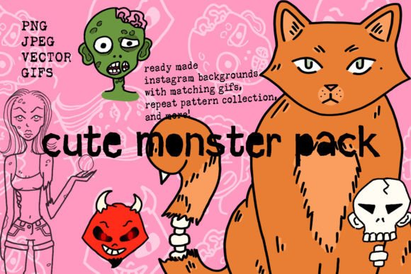 Cute Halloween Monster Collection