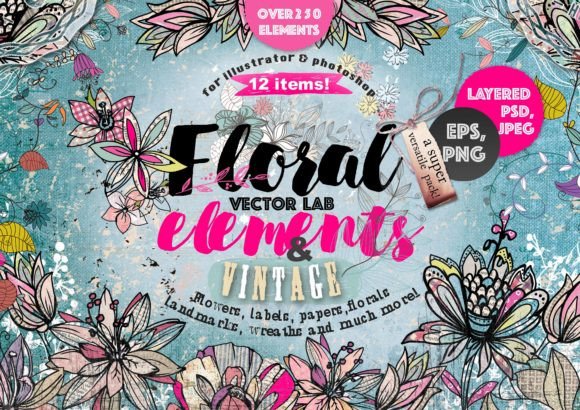 Floral Elements Vintage Vector Lab Review