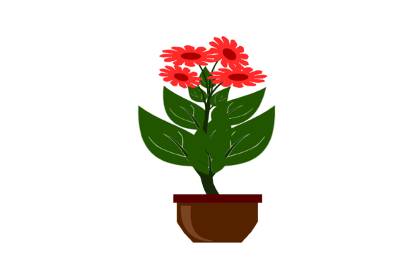 Flower Pot Plant Clipart for Creative Projects