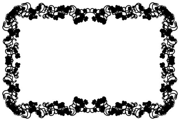 Frame Abstract Ornament: The Ultimate Black Frame Clipart for Creative Projects