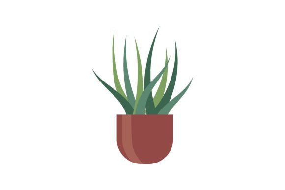 Green Plant in Pot Cartoon Vector. Potte: Strategic Visual Assets for Modern Branding