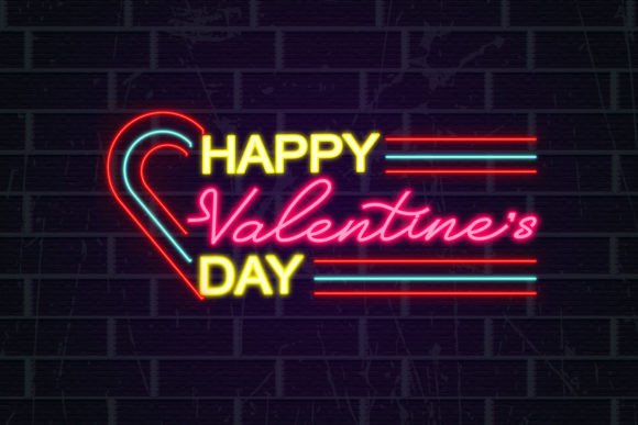 Happy Mothers Day Lettering Neon Sign