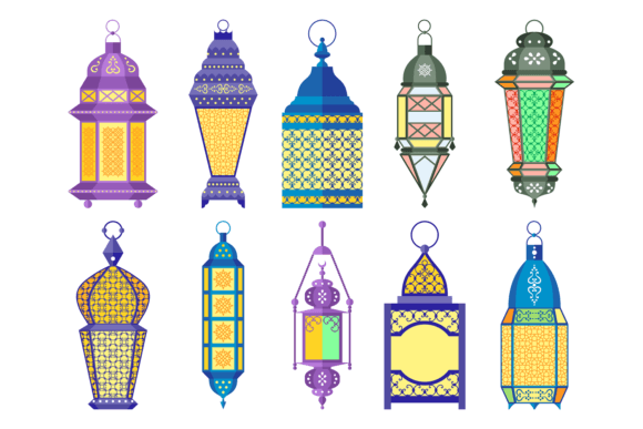 Illuminating Heritage: The Strategic Value of the Ramadan Old Lamps and Lanterns Set in Contemporary Digital Design