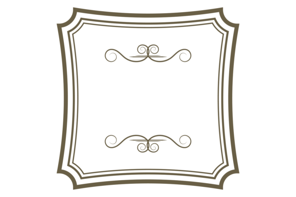 Scrapbook Blank Frame Template. Decorati